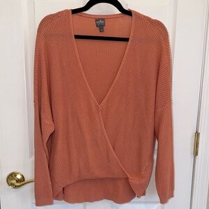Soho Apparel Women's V-Neck Sweater in Terracotta
